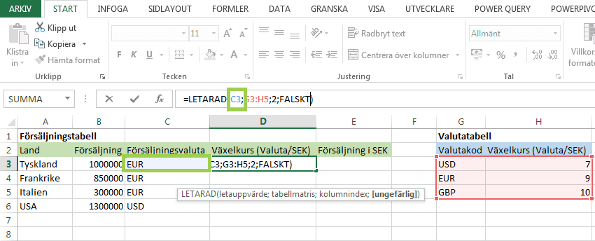 Excel LETARAD 4