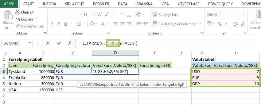 Excel LETARAD 5