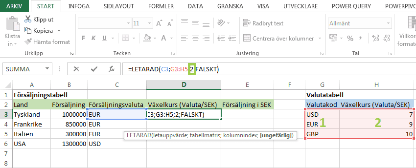Excel LETARAD 6